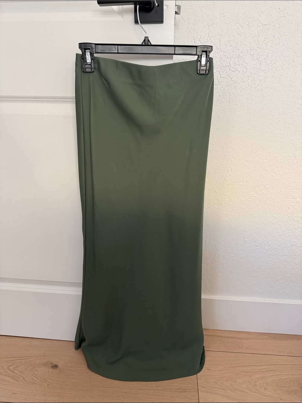 Classic Olive Green Maxi Skirt